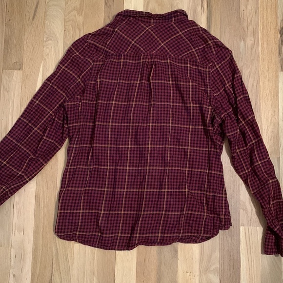 maurices Plaid Button Down Long Sleeve Collared Blouse Red and Black Women’s 0 - Picture 8 of 13